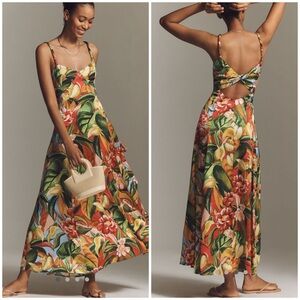 NWT Farm Rio Sweetheart Tropical Garden Maxi dress